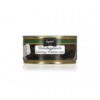 Hirschgulasch in Wildrahmsauce 300g / Dose